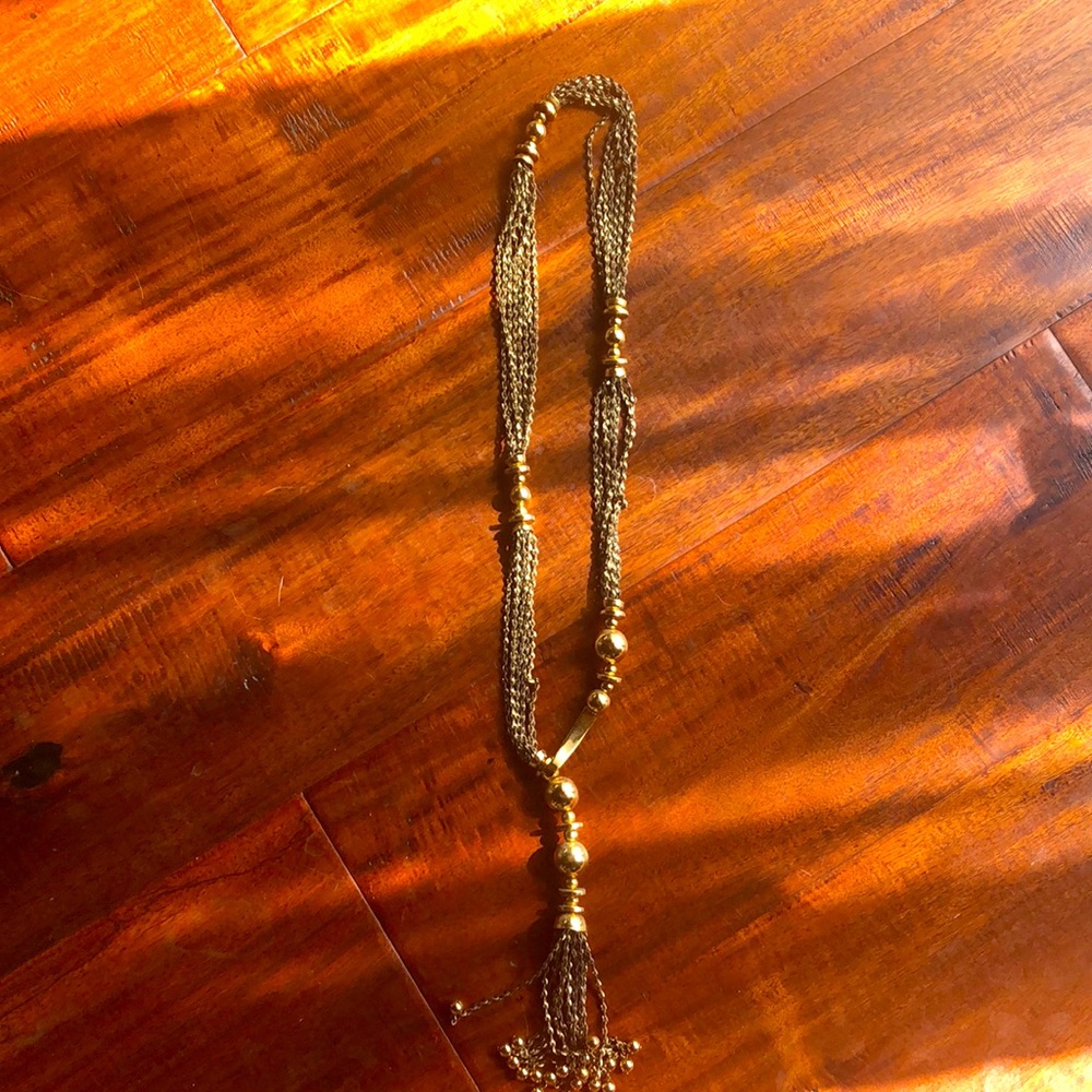 Stella and Dot Bianca tassle Lariat